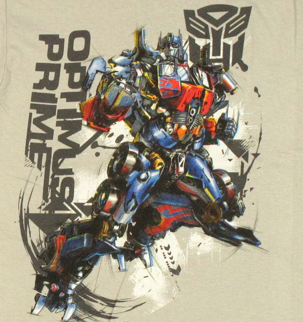 Transformers Optimus Graphic Leap Youth T Shirt