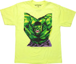 Incredible Hulk Diamond Plate Yellow Youth T-Shirt