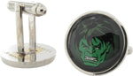 Incredible Hulk Face Circle Cufflinks