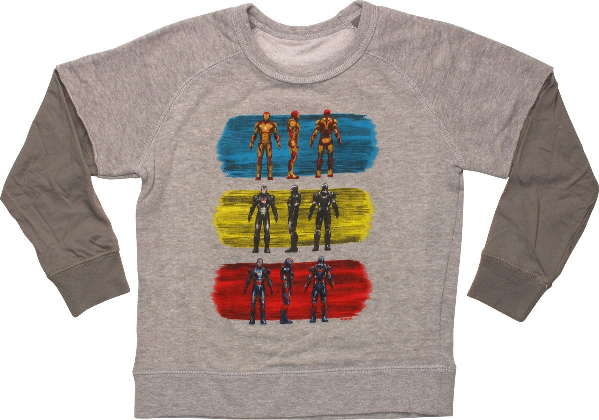Iron Man 3 Suits of Armor Juvenile Sweatshirt