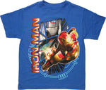 Iron Man Flying Name Iron Patriot Youth T-Shirt