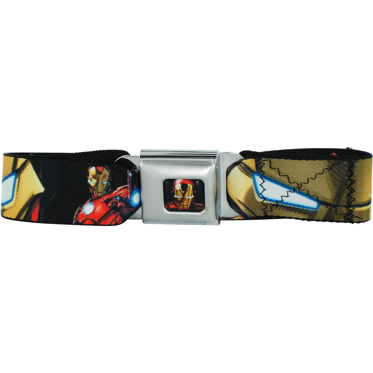 Iron Man Poses Seatbelt Mesh Belt