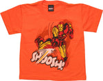 Iron Man Shoosh Blast Juvenile T Shirt