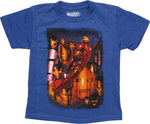 Iron Man Through the Ages Suits Juvenile T-Shirt