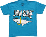 Jaw-some Heather Blue Juvenile T Shirt