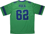 Incredible Hulk 62 Biohazard Logo Football Jersey