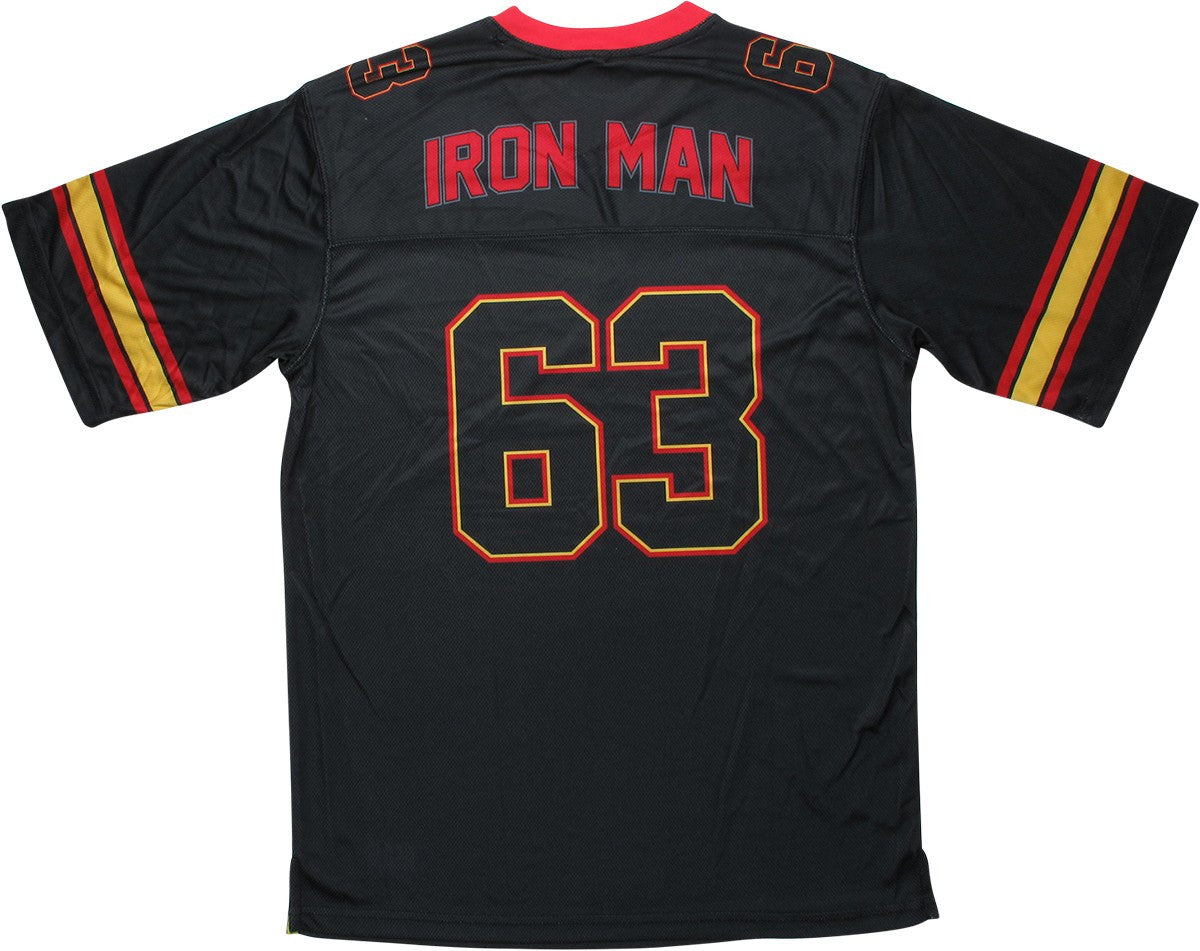 Iron Man 63 Black Football Jersey