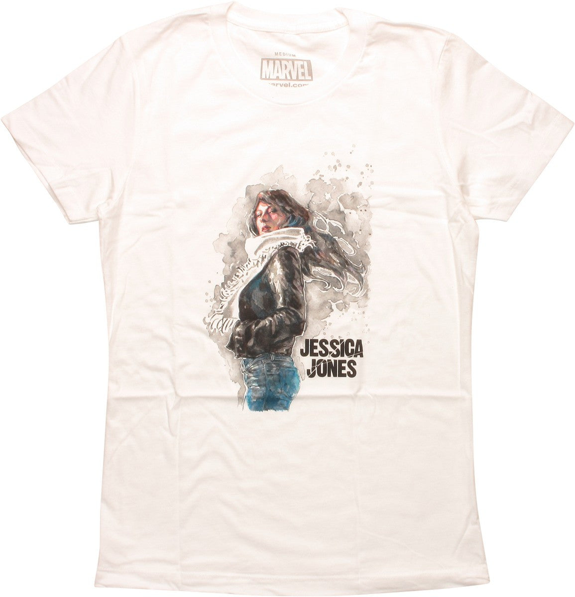 Jessica Jones Watercolor Womens Boyfriend T-Shirt