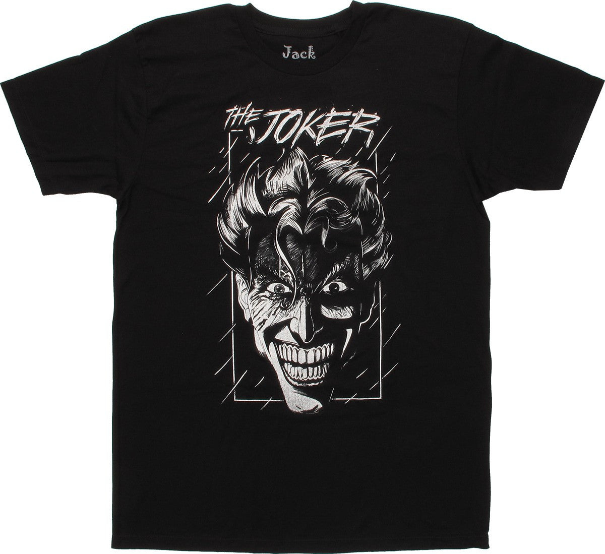 Joker Head Sketch T Shirt Sheer