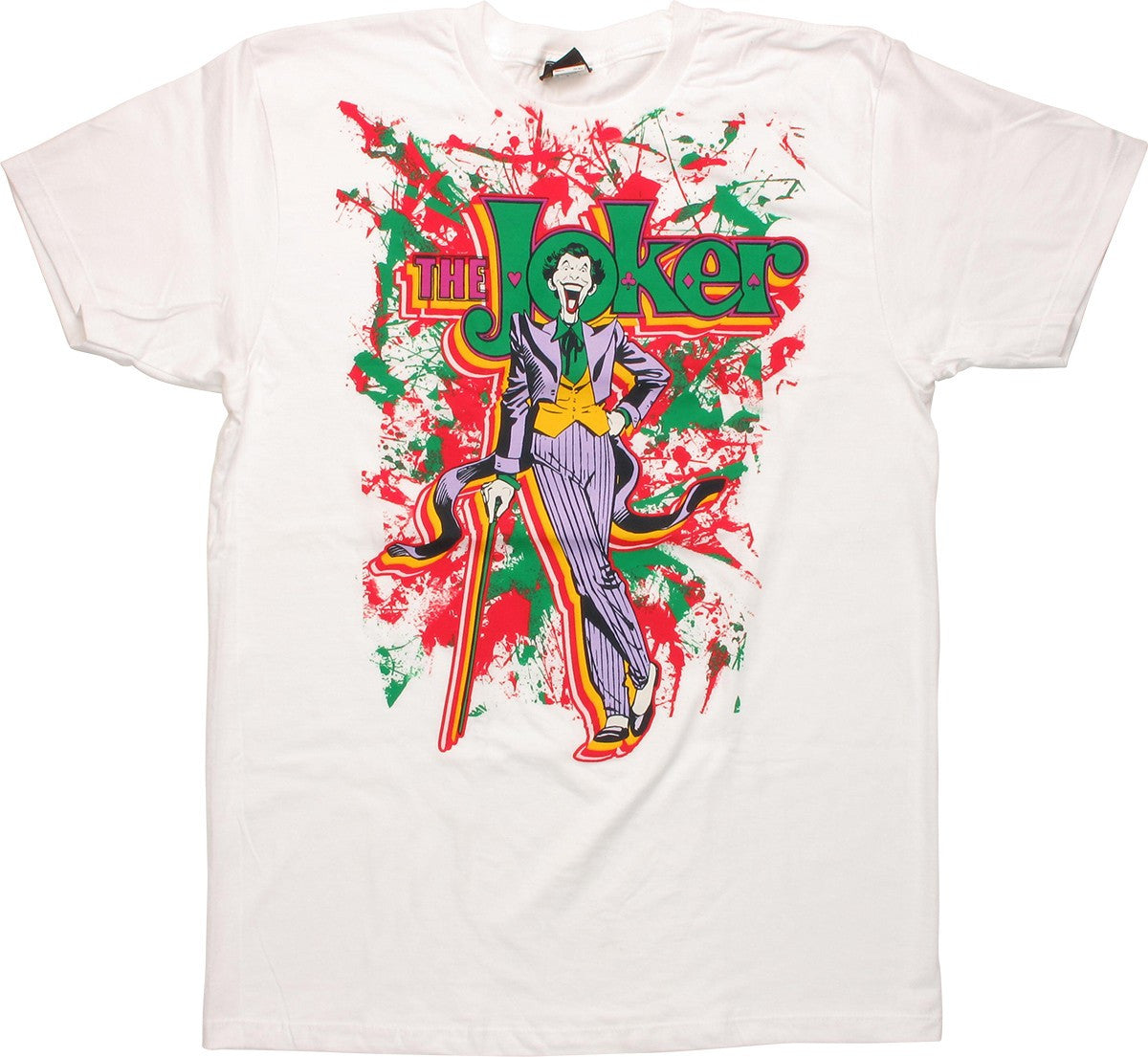 Joker Paint Splatter T Shirt Sheer