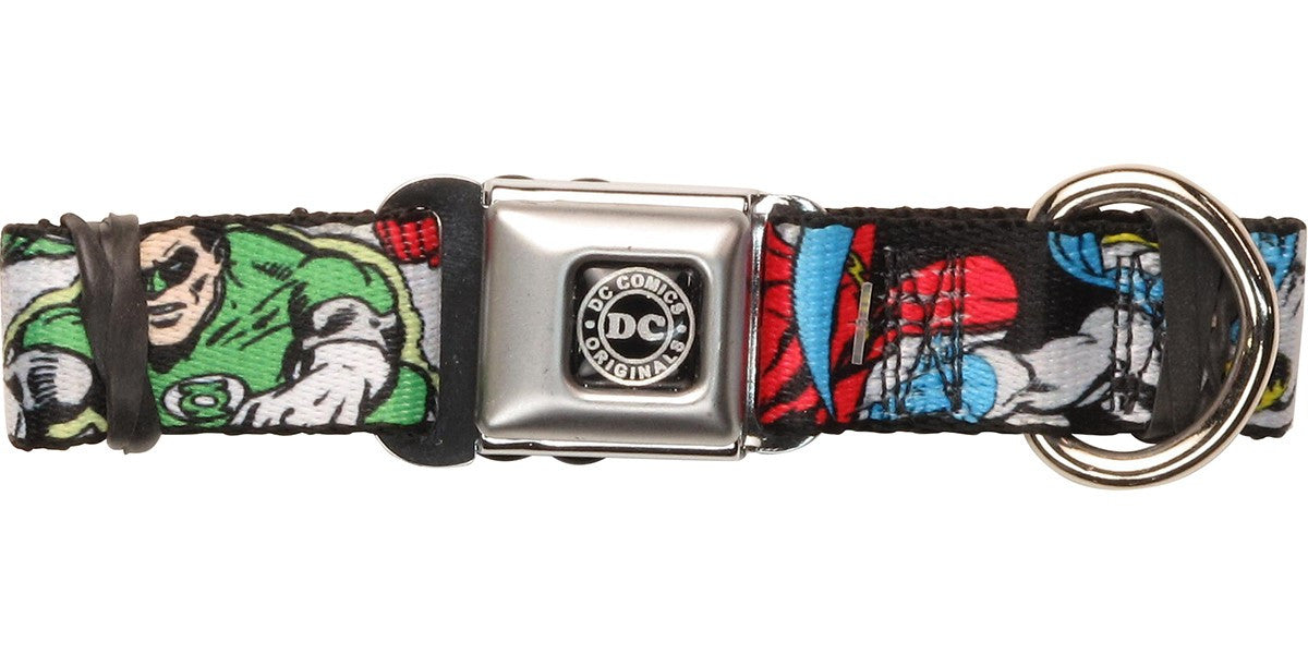 Justice League Heroic Poses Pet Collar