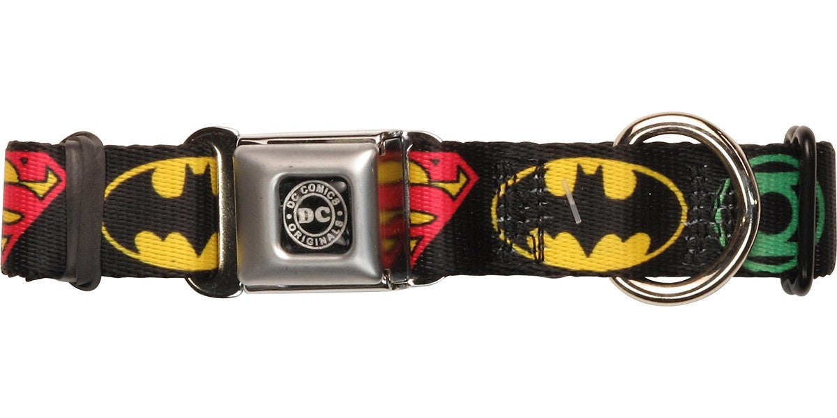 Justice League Superhero Logos Pet Collar