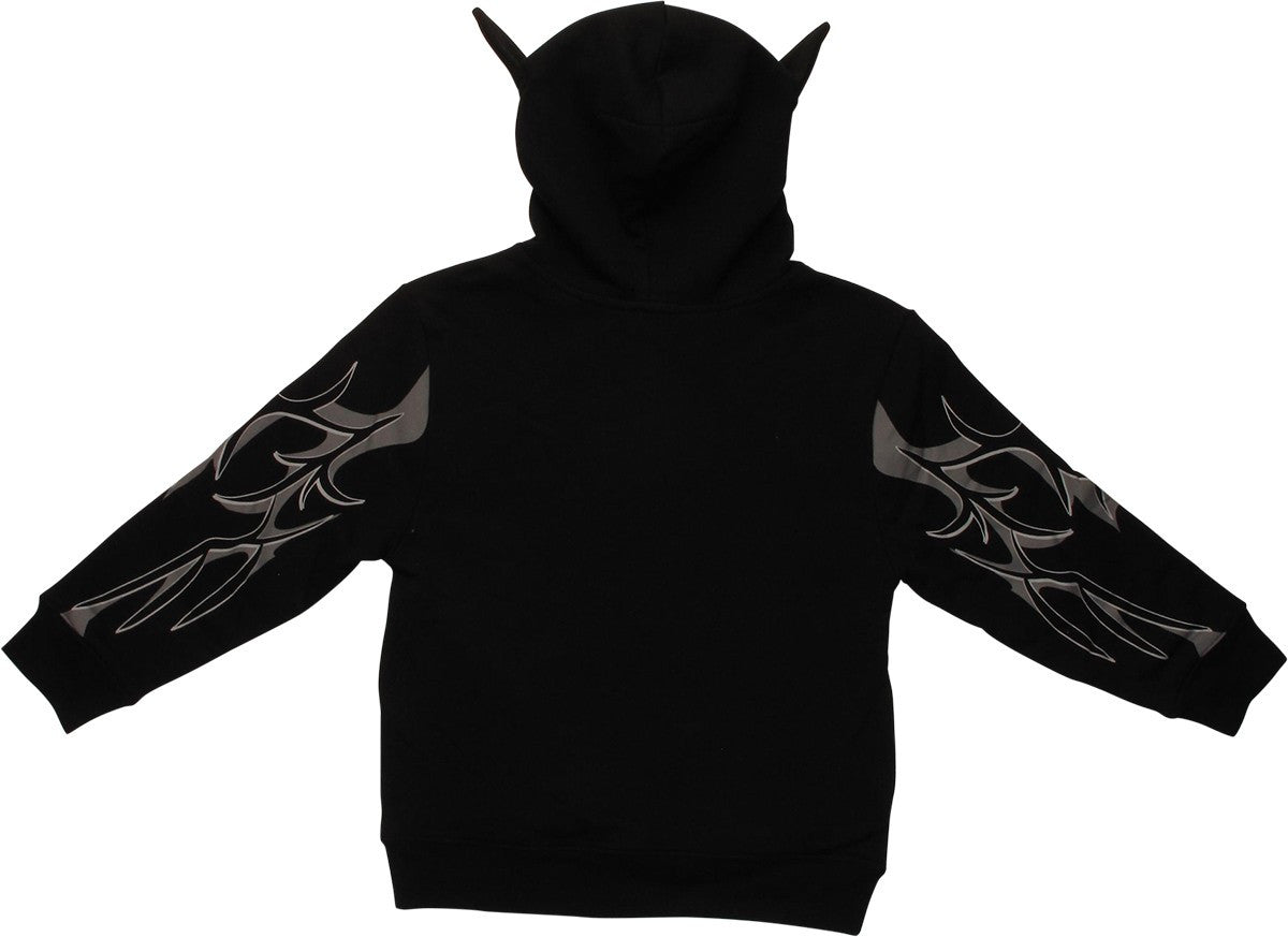 Batman Logo Masked Costume Zipper Juvenile Hoodie