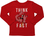 Flash Think Fast Distressed LS Juvenile T-Shirt