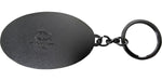 Batman Oval Black and Silver Logo Metal Keychain