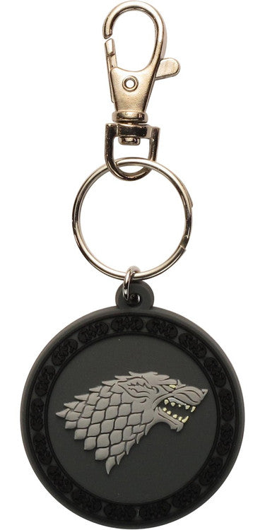 Game of Thrones Stark Crest Rubber Keychain