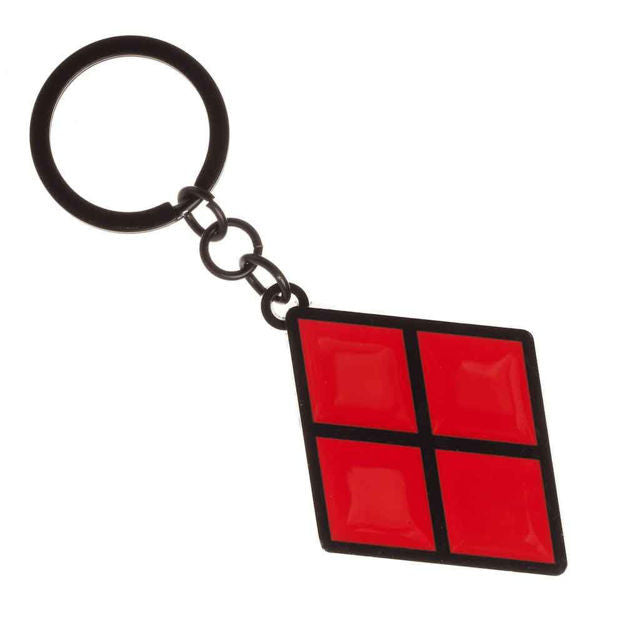 Harley Quinn Red Diamond Keychain