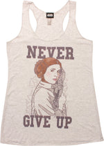 Star Wars Never Leia Give Up Ladies Tank Top