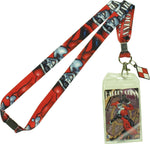 Harley Quinn Smile Pose Comic Charm Lanyard
