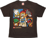 Lego Chima Five Tribe Brown Youth T Shirt