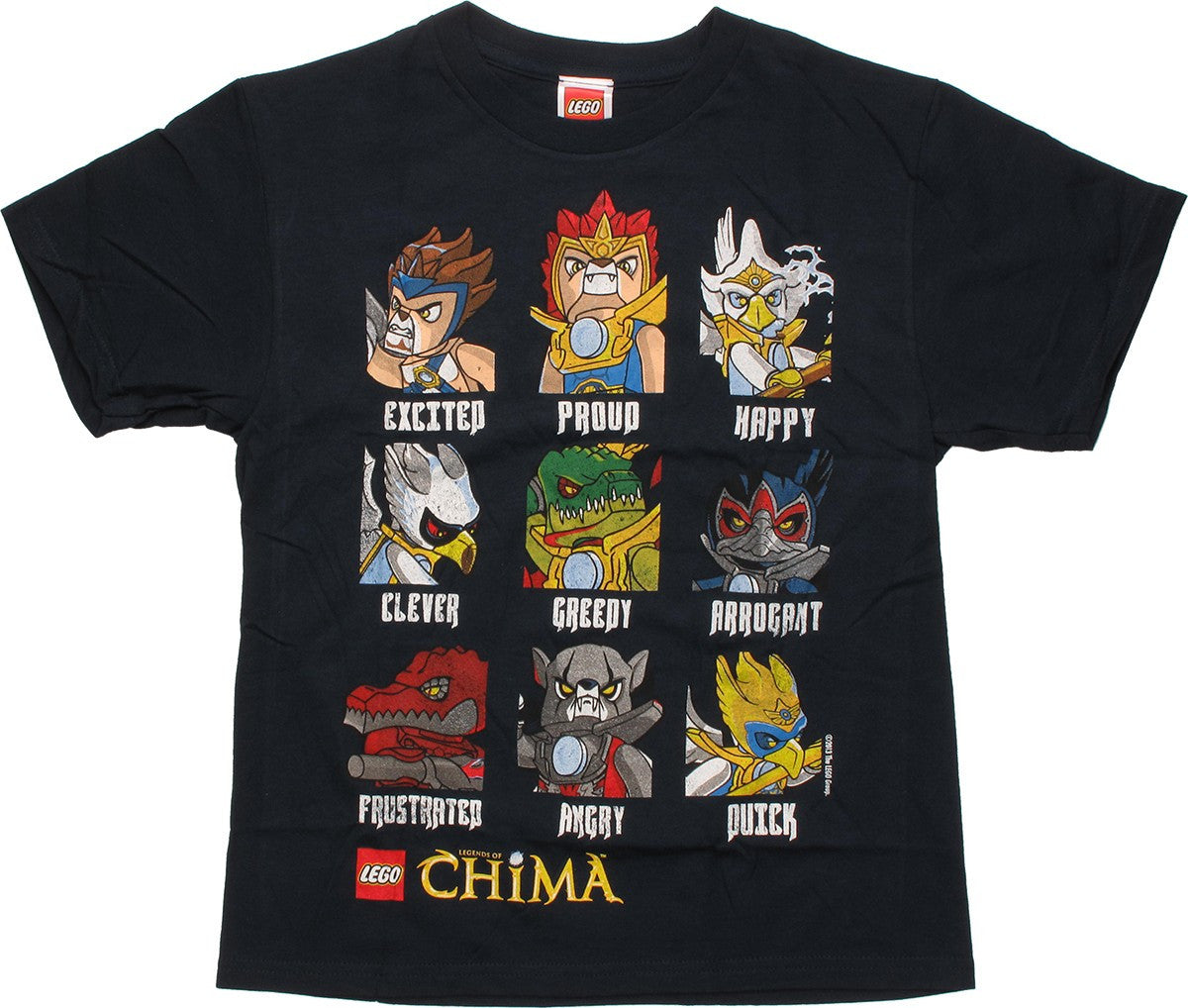 Lego Chima Personality Navy Blue Youth T-Shirt