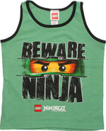Lego Ninjago Beware Ninja Tank Top Juvenile Shirt