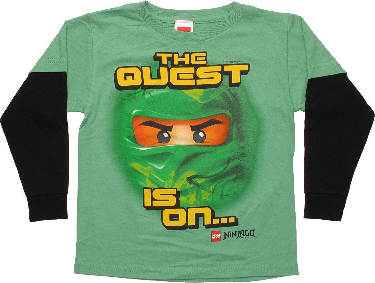 Lego Ninjago Quest Is On Long Sleeve Juvenile T Shirt