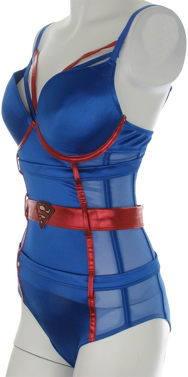 Strappy Superman Teddy, Blue and Red Teddy Strappy Superman Teddy, Blue and Red Teddy