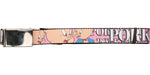 Looney Tunes Porky Pig Name Pink Mesh Belt