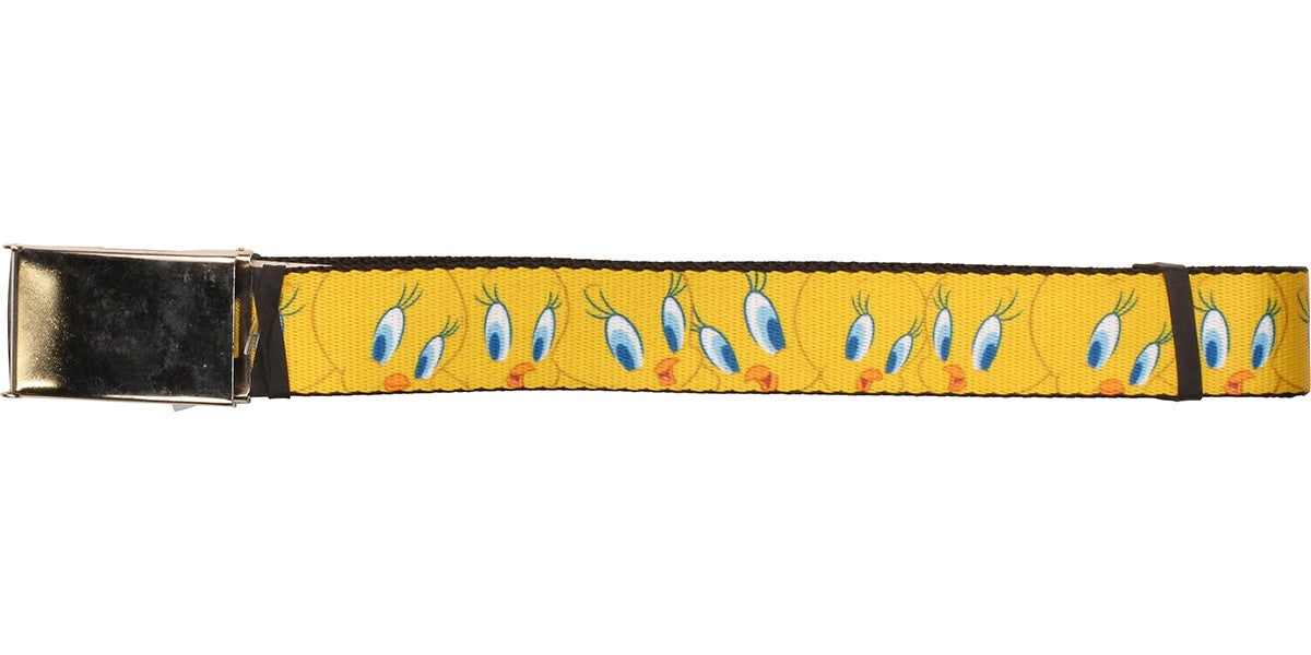 Looney Tunes Tweety Bird Faces Mesh Belt
