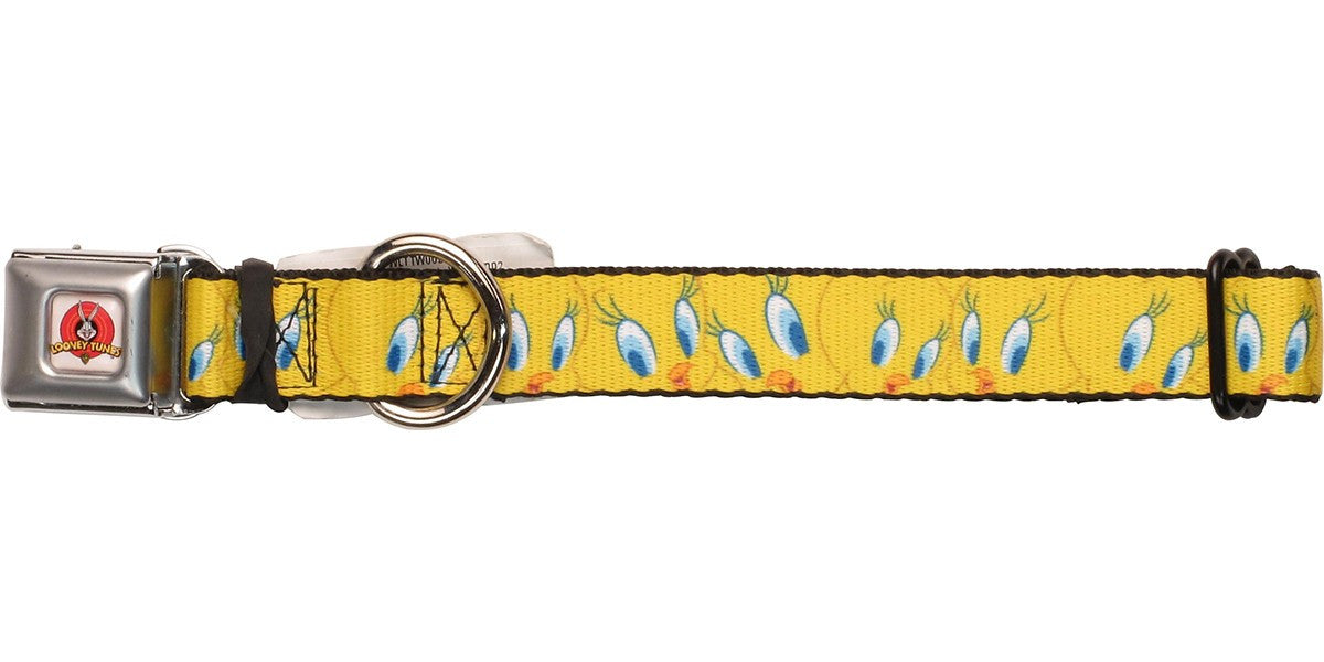 Looney Tunes Tweety Bird Faces Pet Collar