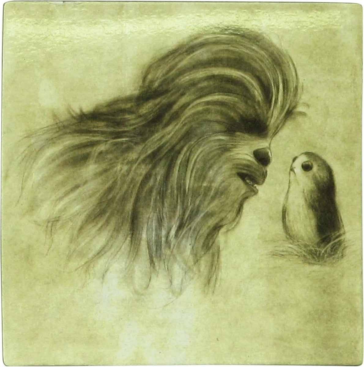 Star Wars Force Awakens Chewbacca and Porg Magnet