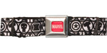 Marvel BW Logo Wrap Seatbelt Belt