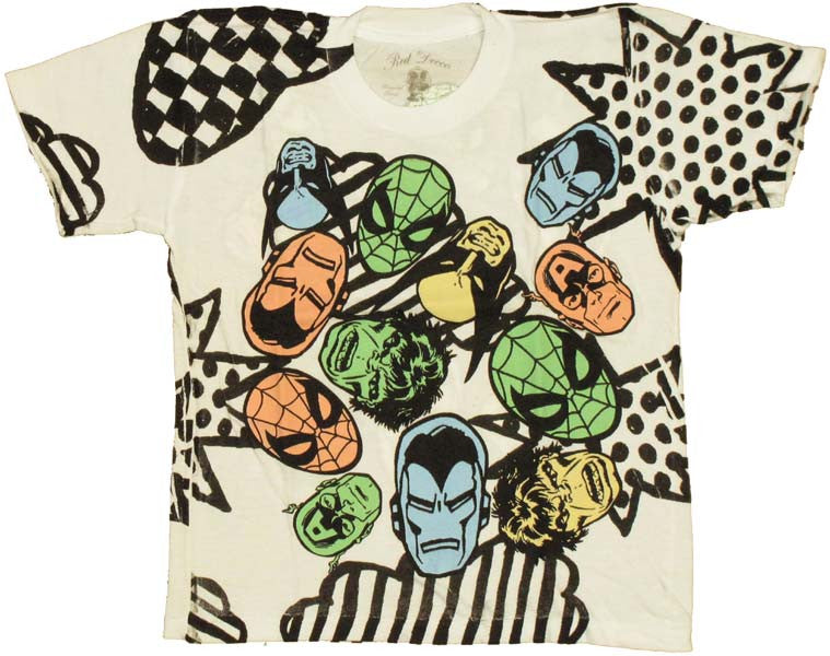 Marvel Faces Jumble Juvenile T Shirt