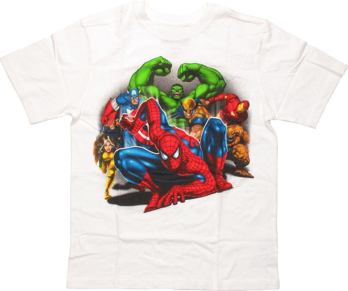Marvel Heroes Ready to Protect Youth T-Shirt