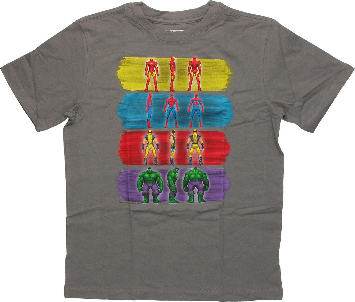 Marvel Paint Strokes and Pose Youth T-Shirt