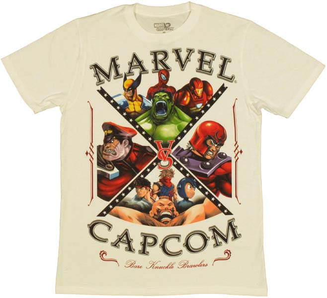 Marvel vs Capcom Brawlers T Shirt Sheer
