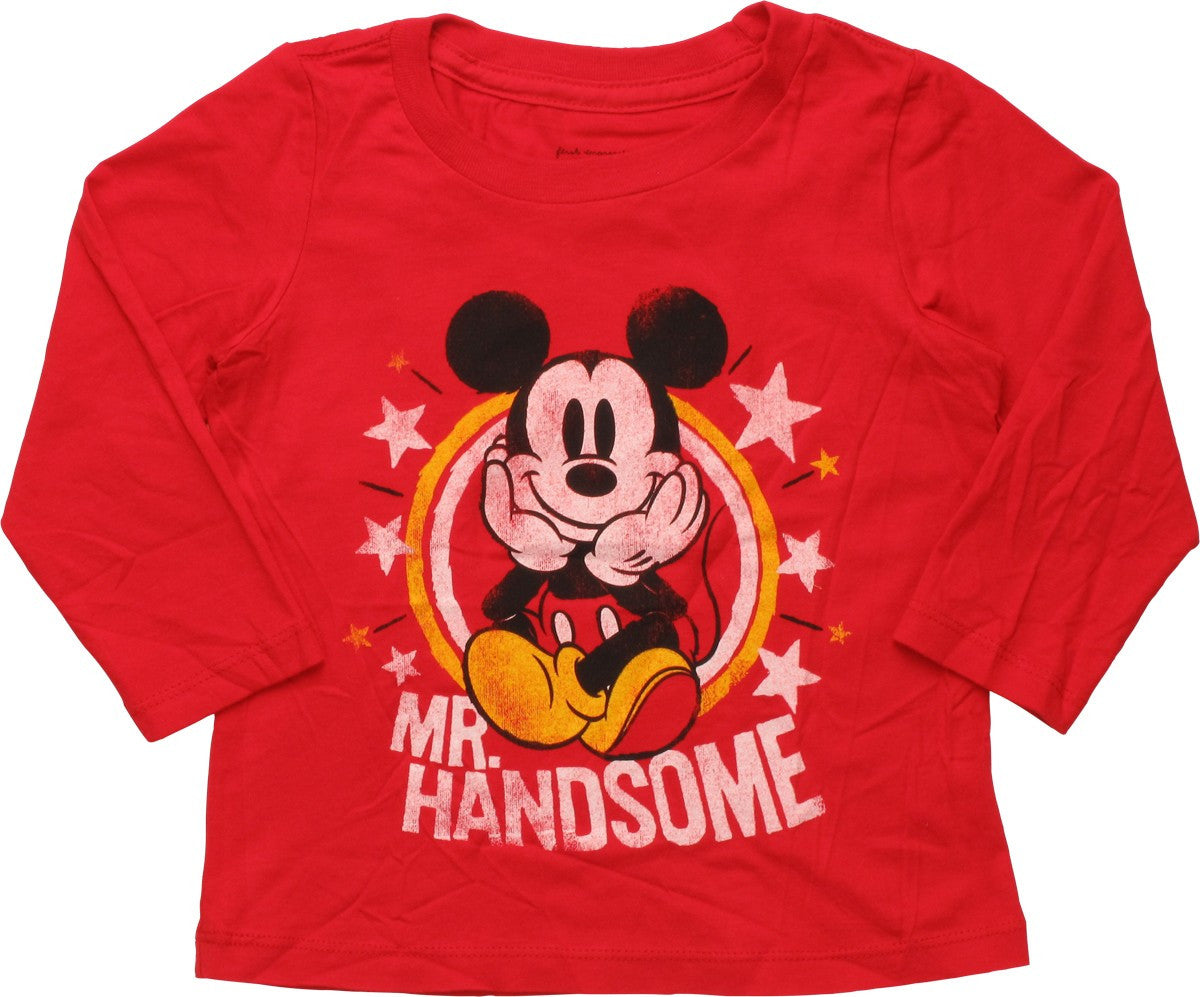 Mickey Mouse Mr Handsome Long Sleeve Toddler Shirt