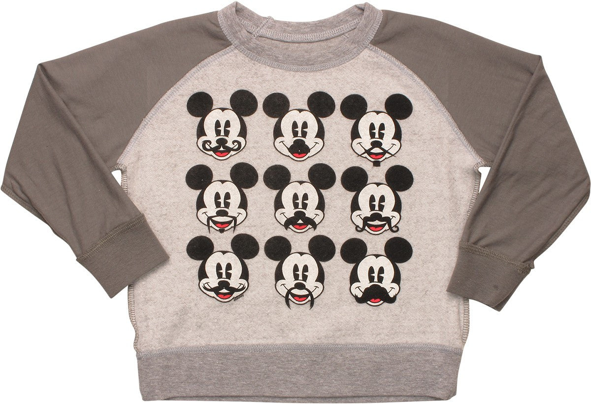 Mickey Mouse Staches Inside Out Toddler Sweatshirt