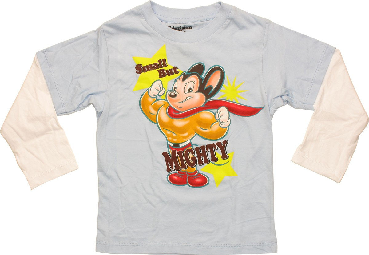 Mighty Mouse Small But Mighty LS Toddler T-Shirt