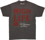 Miller High Life Champagne T Shirt Sheer