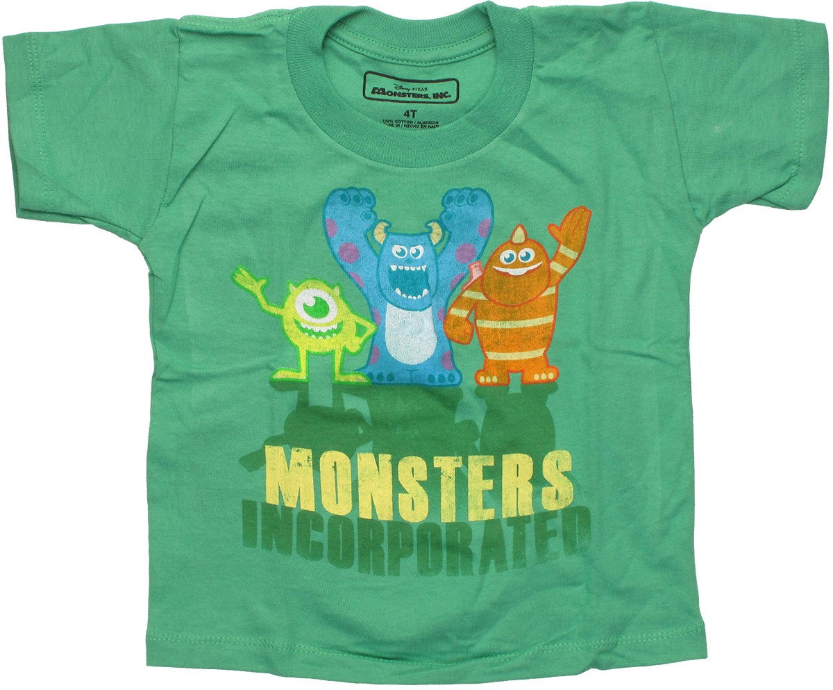 Monsters Incorporated Trio Green Toddler T-Shirt