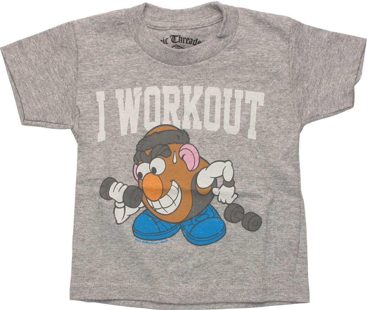 Mr Potato Head I Work Out Toddler T-Shirt