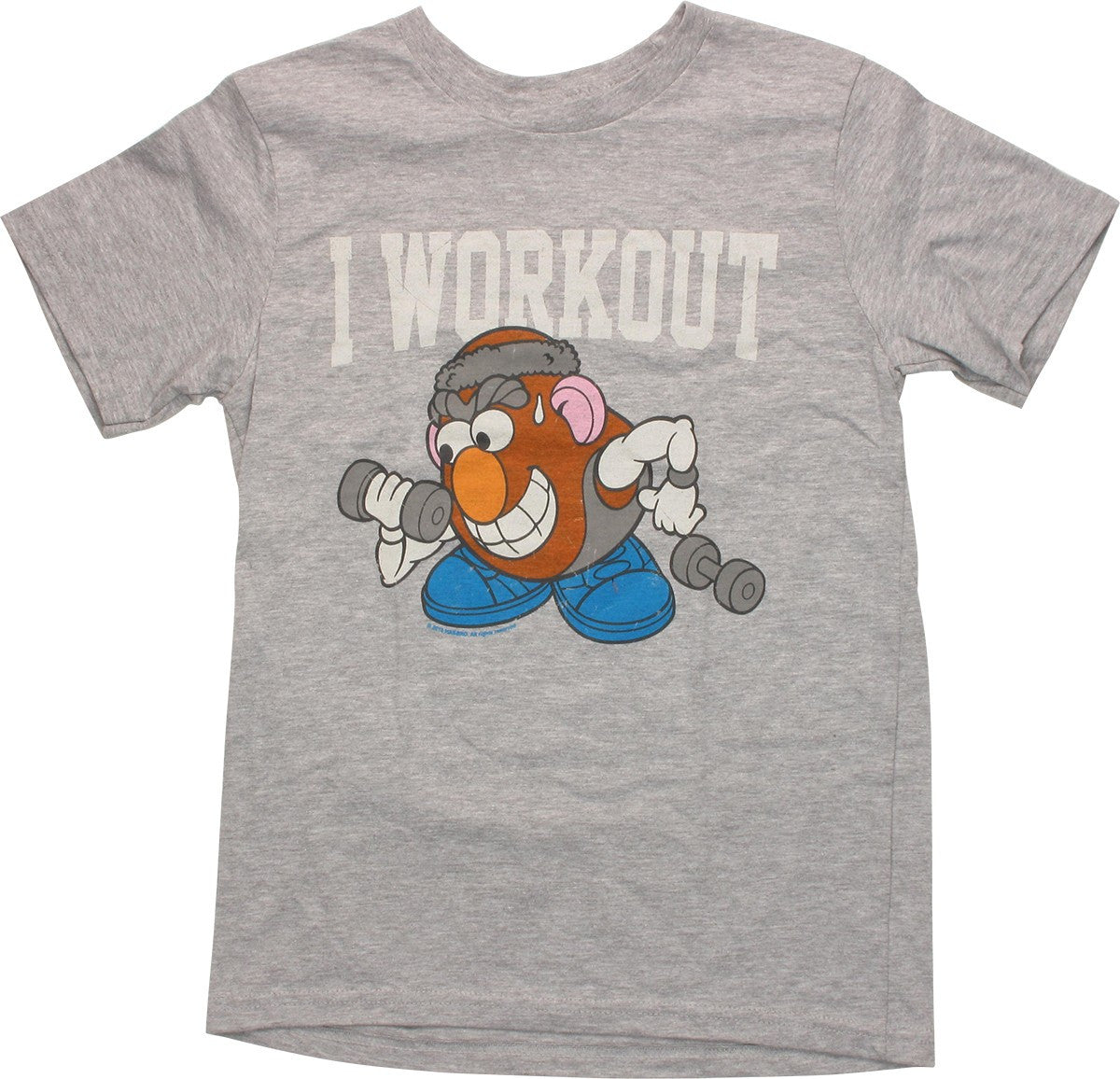 Mr Potato Head Workout Heather Youth T Shirt