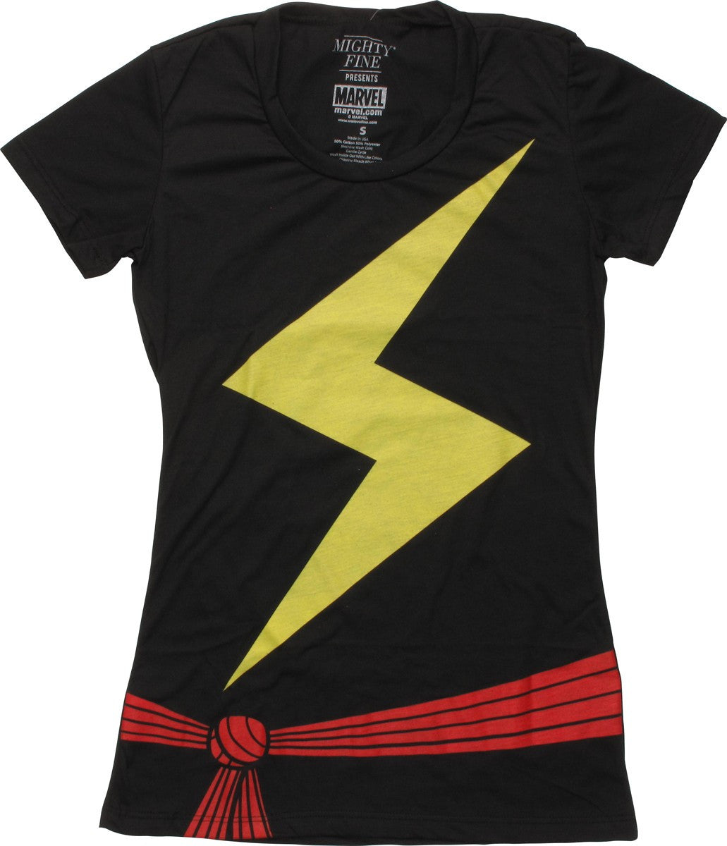 Ms Marvel Costume Juniors T-Shirt