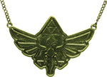 Zelda Skyward Sword Crest Gold Tone Necklace