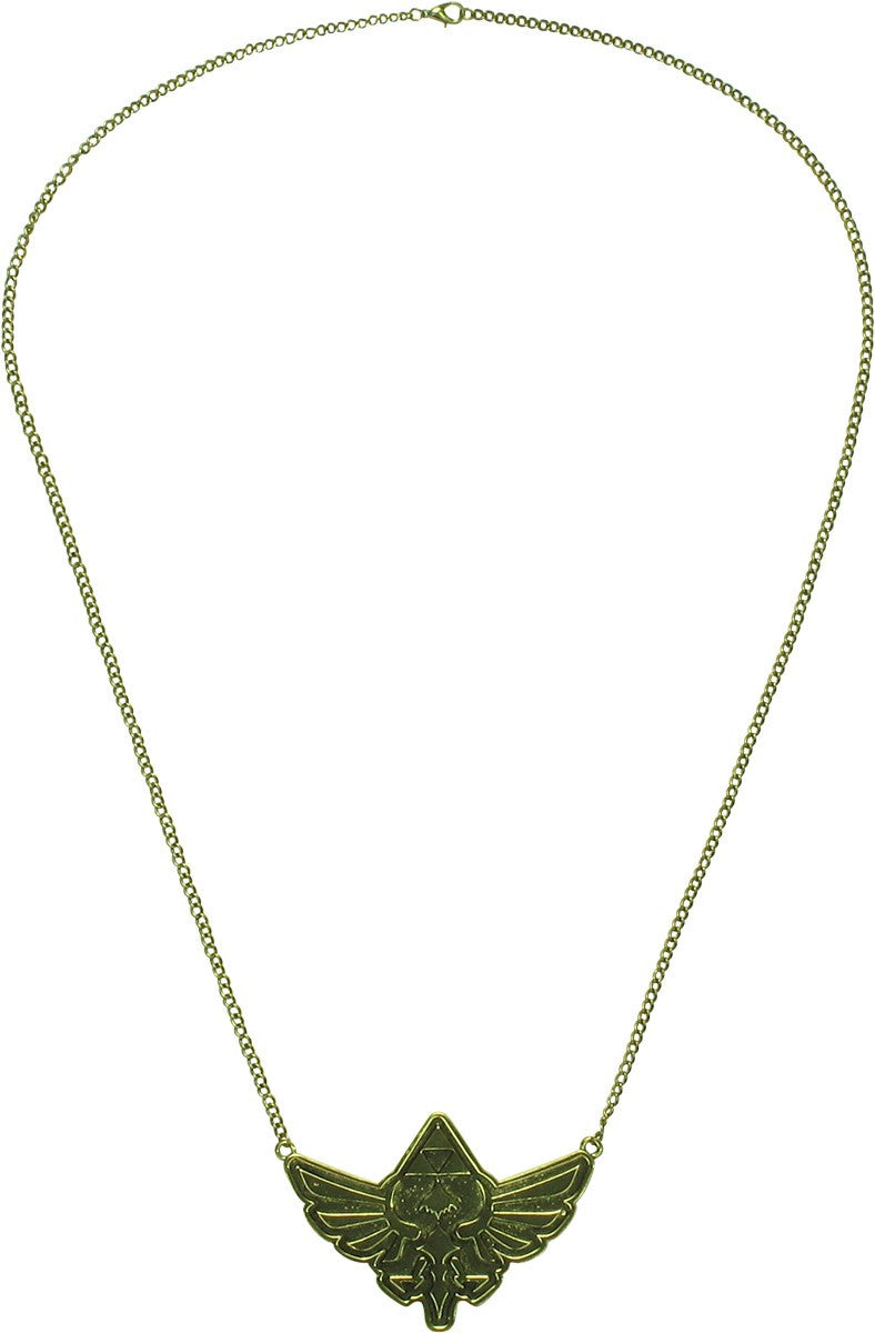 Zelda Skyward Sword Crest Gold Tone Necklace