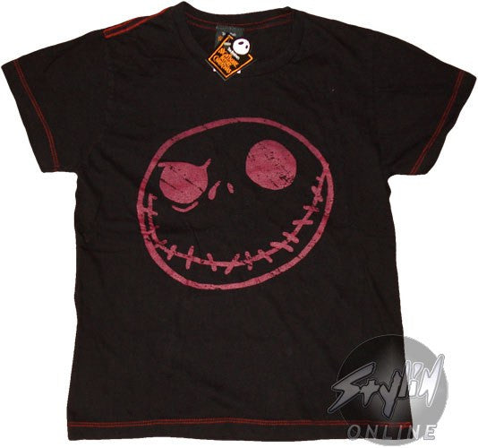 Nightmare Before Christmas Black Jack Baby Tee