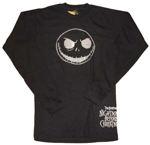 Nightmare Before Christmas Thermal Long Sleeve Shirt Sheer