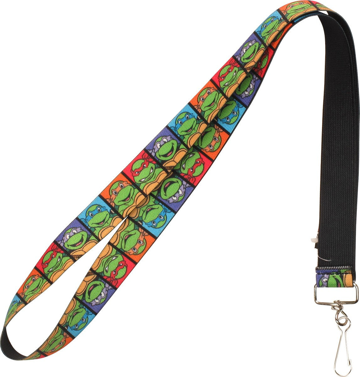Ninja Turtles Cartoon Squares Elastic Lanyard